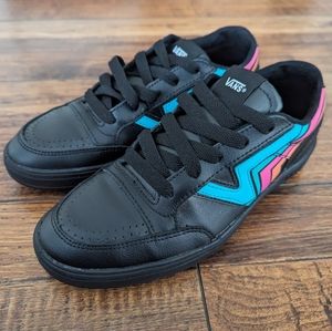 NEW Womens Vans Lowland CC Fader Black Multicolor Neon Sneaker Shoes Size 7.5